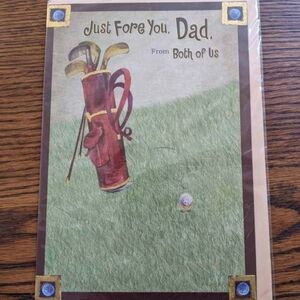 Golf Themed Father's Day Greeting Card